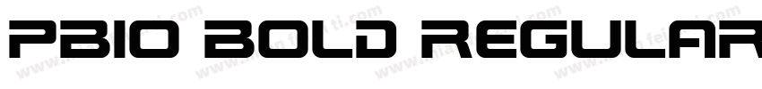 PBIO Bold Regular字体转换